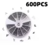 1000PcsSet Small Metal Nuts Bolts small Screws Kits Assorted steel M1M1.2M1.4