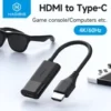 Hagibis HDMI to USB C Female Converter HDMI to AR Glasses Adapter Charge and Pla