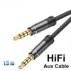 HD HiFi 3.5mm to 3.5mm AUX Audio Cable Male to Male Car Stereo Headphone Lead