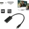 Type C to HDMI Adapter Female HDTV 1080p USB-C USB 3.1 Male 4K Adapter for for