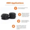 s-l140-58.webp NBR Nitrile Rubber O‑Ring Seals, 1.0mm Cross Section, Outer Diameter 3mm ‑ 63mm