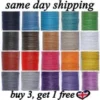 s-l140-616.webp 2mm Waxed Cotton Cord 10m to 50m Jewellery Craft Making Bracelet Necklace String