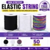 Strong Elastic Stretchy Thread Beading Cord Bracelet String For Jewellery Making