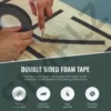 Black Double Sided Foam Tape Heavy Duty Strong Sticky Adhesive Mounting Car Trim