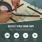 Black Double Sided Foam Tape Heavy Duty Strong Sticky Adhesive Mounting Car Trim