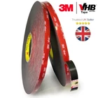 s-l140-688.webp 3M VHB Double Sided Tape Heavy Duty Strong Adhesive Mounting Foam Roll Black UK