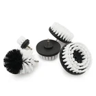 Drill Brush Cleaning Attachment Set Scrubber Kit Bathroom Kitchen Car White