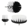 Drill Brush Cleaning Attachment Set Scrubber Kit Bathroom Kitchen Car White