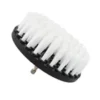 Drill Brush Cleaning Attachment Set Scrubber Kit Bathroom Kitchen Car White