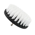 Drill Brush Cleaning Attachment Set Scrubber Kit Bathroom Kitchen Car White