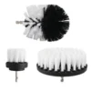 Drill Brush Cleaning Attachment Set Scrubber Kit Bathroom Kitchen Car White