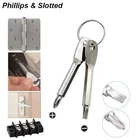 s-l140-821.webp Slotted Screwdriver Set Keychain Mini Pocket Keyring Cross Driver Repair EDC UK