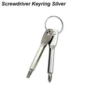 s-l140-823.webp Slotted Screwdriver Set Keychain Mini Pocket Keyring Cross Driver Repair EDC UK