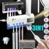 s-l140-922.webp Sterilizer Toothbrush Holder Clean And No-Drill Wall Toothpaste Dispenser
