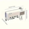 s-l140-926.webp Sterilizer Toothbrush Holder Clean And No-Drill Wall Toothpaste Dispenser