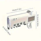 s-l140-926.webp Sterilizer Toothbrush Holder Clean And No-Drill Wall Toothpaste Dispenser