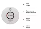 Smoke Alarm 10 Year Battery Exp 2036 FireAngel ST-750T Thermoptek Smoke Detector
