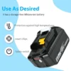 2 Pack 18V 8.0Ah Lithium Batteries + DC18RC Charger Compatible with Makita LXT