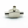 PRO METAL 2 Way COAX TV Aerial Cable Splitter 1 x FEMALE to 2 x MALE