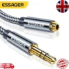 3.5mm Audio Aux Extension Cable Male to Female Jack Headphone Adapter Cord uk