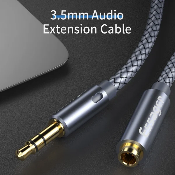 3.5mm Audio Aux Extension Cable Male to Female Jack Headphone Adapter Cord uk