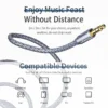 3.5mm Audio Aux Extension Cable Male to Female Jack Headphone Adapter Cord uk