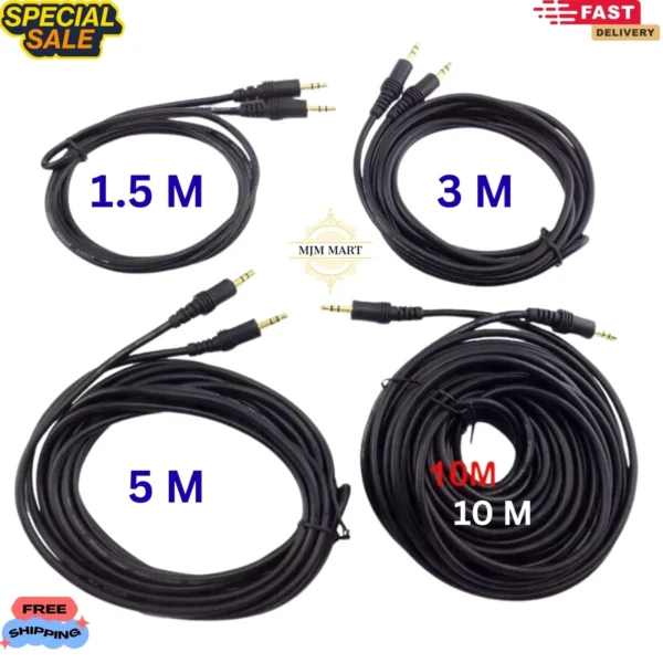 s-l1600-1011.webp Male to Male Black 3.5mm jack audio stereo Extension Lead for Mobiles,PC,Car UK