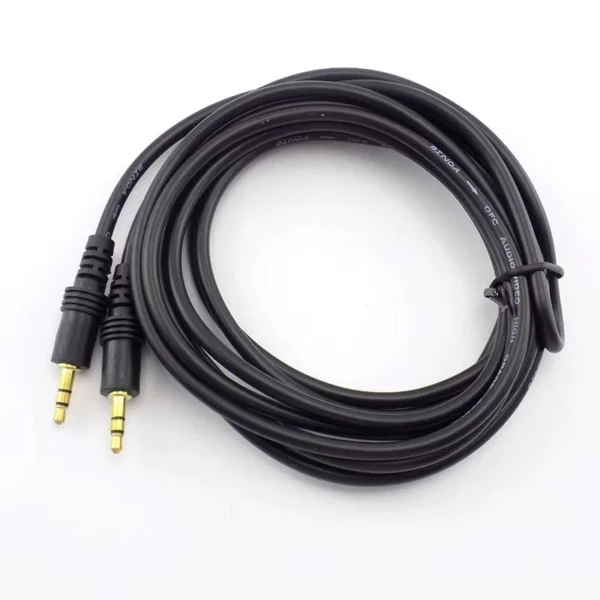 s-l1600-1016.webp Male to Male Black 3.5mm jack audio stereo Extension Lead for Mobiles,PC,Car UK