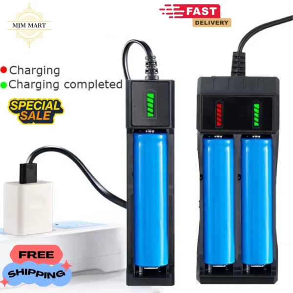 s-l1600-1019.webp Rechargeable Lithium Battery Charger New USB 3.7V Battery Charger 1,2,4 Slots
