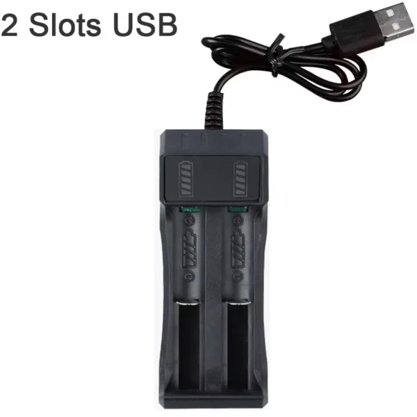 s-l1600-1021.webp Rechargeable Lithium Battery Charger New USB 3.7V Battery Charger 1,2,4 Slots