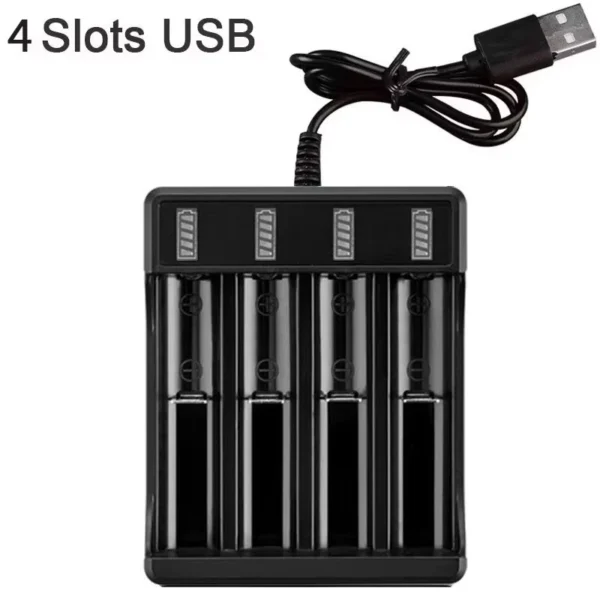 s-l1600-1022.webp Rechargeable Lithium Battery Charger New USB 3.7V Battery Charger 1,2,4 Slots