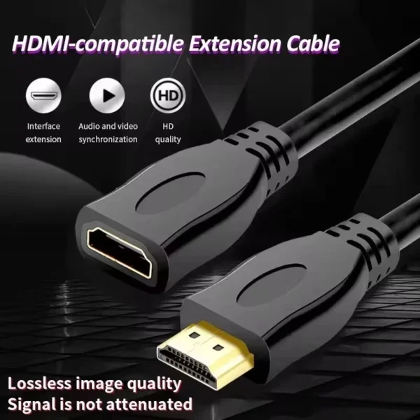 HDMI 4K Cable Male To Female Converter Short Extension Cable Fire TV uk