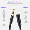 AUX Extension Cable 3 Pin 3.5mm Jack Male to 3.5mm Female  UK