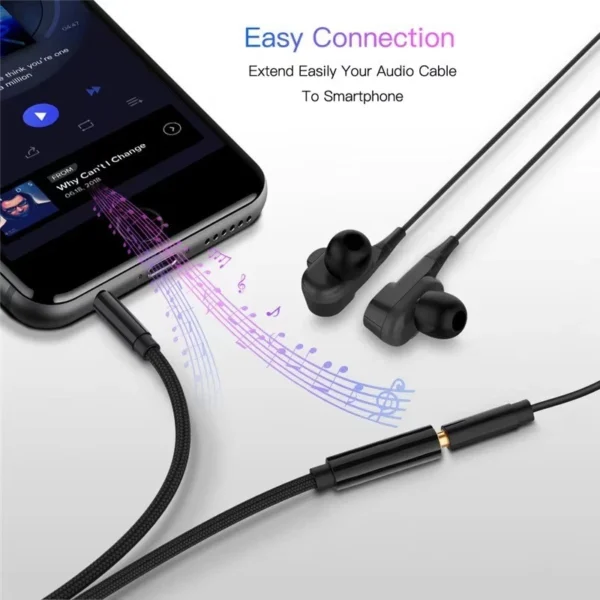 AUX Extension Cable 3 Pin 3.5mm Jack Male to 3.5mm Female  UK