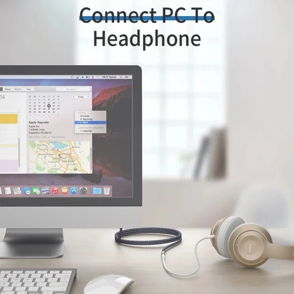 3.5mm Audio Aux Extension Cable Male to Female Jack Headphone Adapter Cord