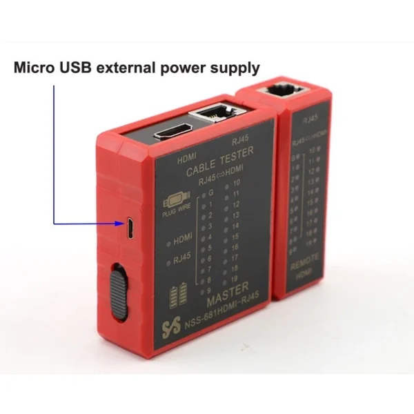 HDMI RJ45 RJ11 Network Cable Tester LAN Ethernet POE Wire Test Tool UK