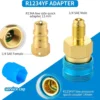 s-l1600-1133.webp 2x Couplers Connectors Adapters R1234YF to R134A High&Low Side Quick Coupler uk