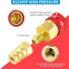 s-l1600-1138.webp 2x Couplers Connectors Adapters R1234YF to R134A High&Low Side Quick Coupler uk