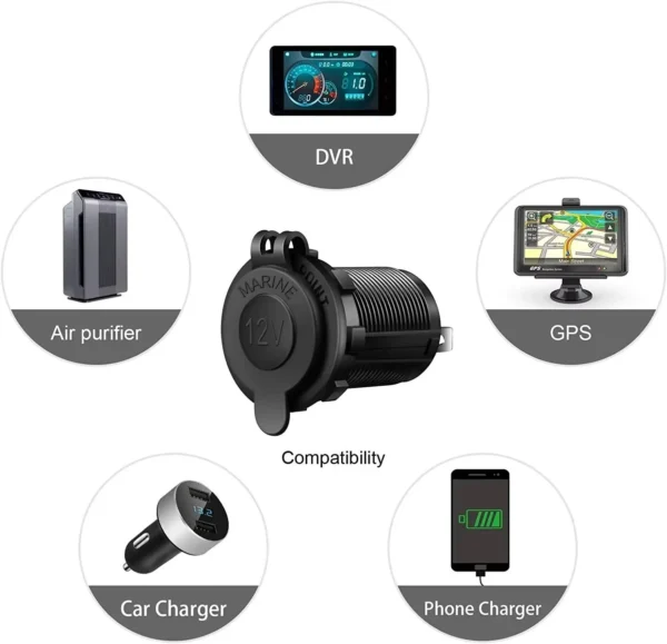 s-l1600-1147.webp Waterproof 12V Car Cigarette Lighter Socket USB Charger Power Adapter Outlet