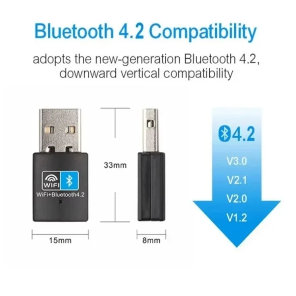s-l1600-118.webp Mini USB WiFi Bluetooth Adapter 150Mbps Wireless Network Dongle for PC Laptop uk