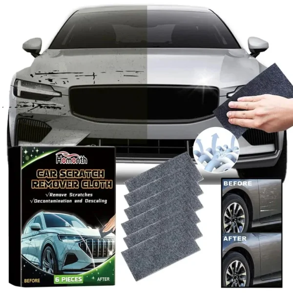 Nano Car Scratch Remover Cloth Paint Scratch Repair Polishing Cleaning Tool 6PCS