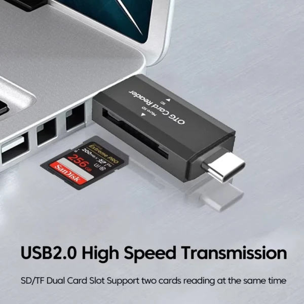 s-l1600-132.webp Type C SD TF Card Reader 2 in 1 USB 2.0 High Speed Memory Card Adapter for PC UK