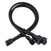 s-l1600-147.webp PWM 1 to 2, 3, 4 extension 12V PC fan Y splitter cable 27cm black-sleeved cable