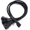 s-l1600-149.webp PWM 1 to 2, 3, 4 extension 12V PC fan Y splitter cable 27cm black-sleeved cable