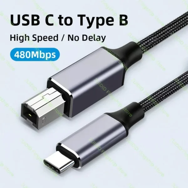 s-l1600-156.webp USB Type-C to Printer Cable High Speed Printer USB B 2.0 Midi Interface 0.5M-3M