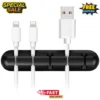 s-l1600-194.webp Cable Holder Ties Management Clips Tidy Lead Desk Charger Wire USB Organizer UK