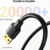 USB 2.0 Extension Cable SuperSpeed Fast Lead Male to Female 0.5 1m 2m 3m & 5m UK