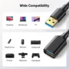 USB 2.0 Extension Cable SuperSpeed Fast Lead Male to Female 0.5 1m 2m 3m & 5m UK