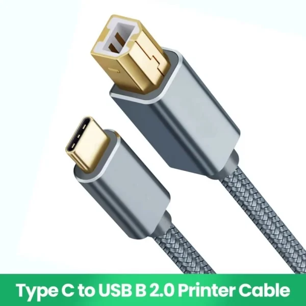 s-l1600-214.webp Printer Cable High Speed Printer USB Type-C to USB B 2.0 For Epson HP Brother UK