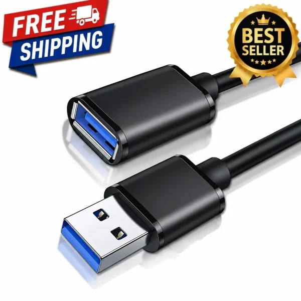 USB 3.0 Extension Cable SuperSpeed Fast Lead Male to Female 0.5 1m 2m 3m and 5m